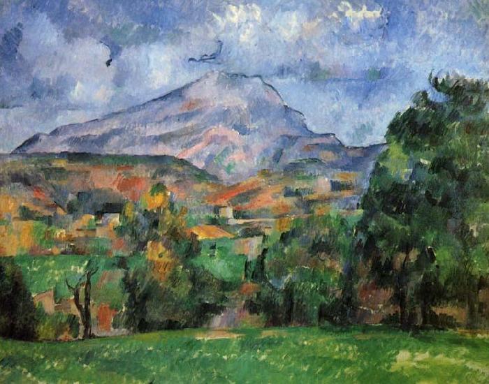 Paul Cezanne Montagne Sainte-Victoire Norge oil painting art